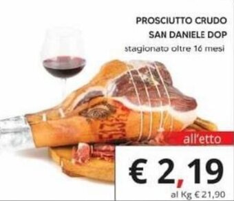 Supermercati Visotto Prosciutto Crudo San Daniele DOP offerta