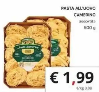Supermercati Visotto Camerino Pasta all'uovo 500 g offerta