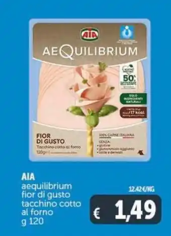 Deco Maxistore AIA aequilibrium fior di gusto tacchino cotto al forno 120 g offerta
