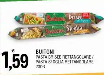 Al Discount Buitoni Pasta Brisée Rettangolare/Pasta Sfoglia rettangolare 230 g offerta