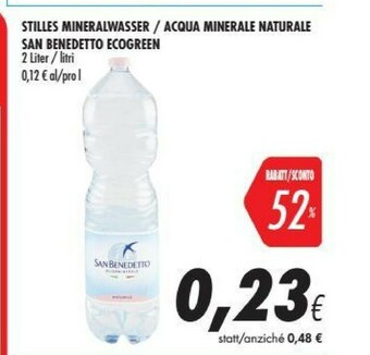 Coop San Benedetto Acqua Minerale Naturale offerta