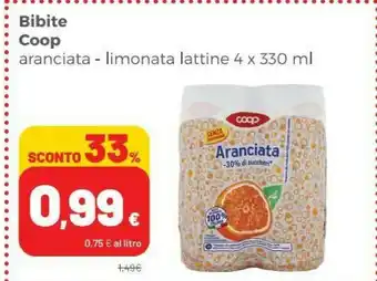 Coop Coop - Aranciata -30% Di Zuccheri 330 G(ml) offerta