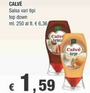 Crai Calvè Salsa Barbecue 250 G(ml) offerta