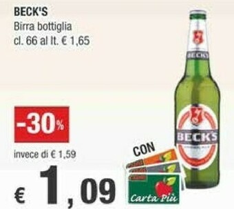 Crai Becks Beck's - Beck's 660 G(ml) offerta