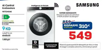 Euronics Samsung Lavatrice 90T534DAE offerta