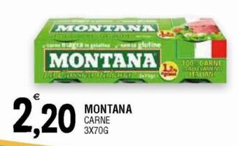 Al Discount Montana Carne 3x70g offerta