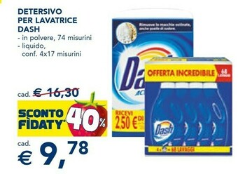 Esselunga Dash Detersivo in polvere offerta