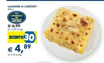 Esselunga I pronti in tavola Lasagne offerta