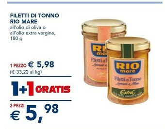Esselunga Rio Mare Tonno Rio mare offerta