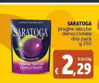Deco Maxistore Saratoga prugne secche denocciolate doy pack 250 g offerta