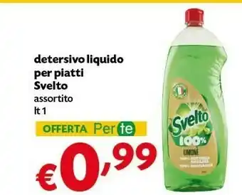 Pam Svelto Detersivo Liquido Per Piatti Limone offerta