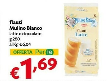 Pam Mulino Bianco Flauti Al Latte 280 G(ml) offerta