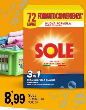 Sole 72 Misurini 3600 gr