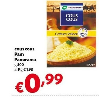 Pam Pam & Panorama - Cous Cous 500 G(ml) offerta