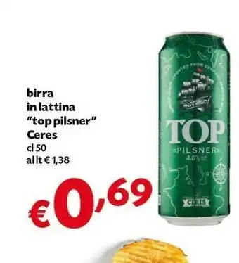 Pam Ceres Top Pilsner 500 G(ml) offerta