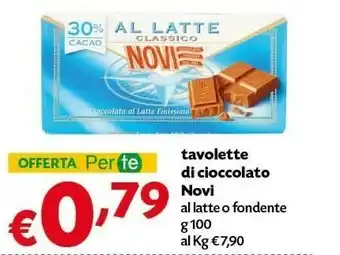 Pam Novi Tavolette Ai Cioccolato Al Latte offerta