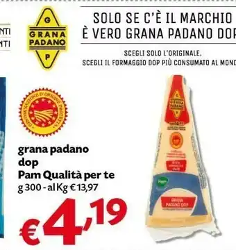 Pam Pam Grana Padano Dop offerta
