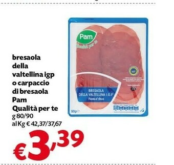 Pam Pam Bresaola Della Valtellina Igp offerta