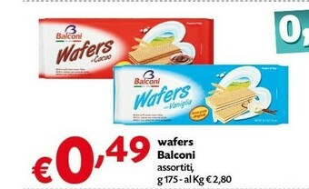 Pam Balconi Wafers Al Cacao offerta