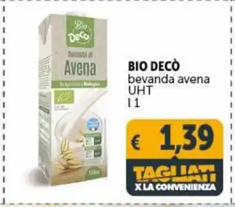 Deco Maxistore Bio Decò bevanda avena UHT 1 L offerta
