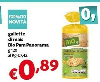 Pam Pam & Panorama Gallette Di Mais Bio offerta