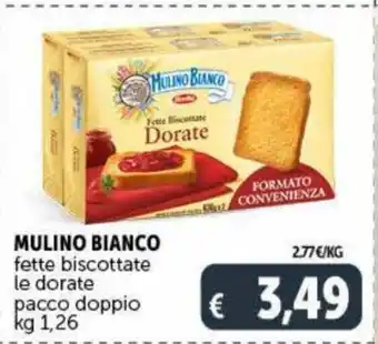 Deco Maxistore Mulino Bianco fette biscottate le dorate pacco doppio 1,26 kg offerta