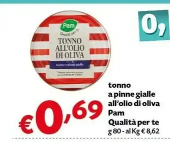 Pam Pam & Panorama - Tonno All'Olio D'Oliva offerta
