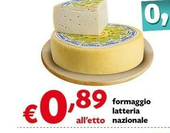 Pam Formaggio latteria Nazionale offerta