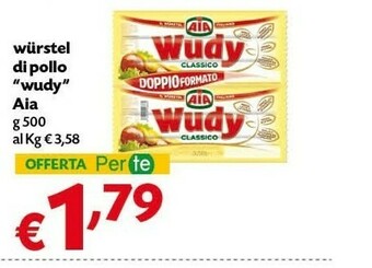 Pam Aia Wurstel Di Pollo Wudy offerta