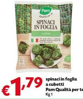 Pam Spinaci In Foglia A Cubetti