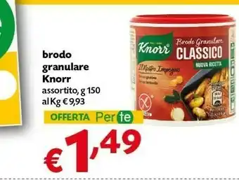 Pam Knorr Brodo Granulare Classico 150 G(ml) offerta