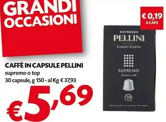 Pam Pellini Caffe In Capsule offerta