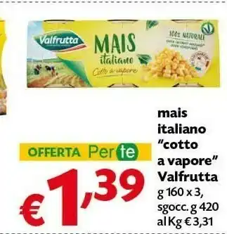 Pam Valfrutta Mais Cotti A Vapore 480 G(ml) offerta