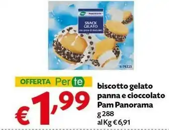 Pam Pam Panorama Biscotto Gelato Panna E Cioccolato offerta