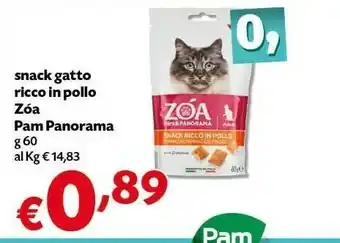 Pam Pam Panorama Snack Gatto Ricco In Pollo Zoa offerta