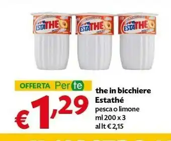 Pam Ferrero EstaThè Pesca Bicchierino 600 G(ml) offerta