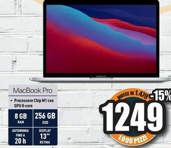 Unieuro Apple MacBook Pro offerta