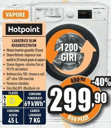 Hotpoint RSSGRV227KITN offerta di Unieuro