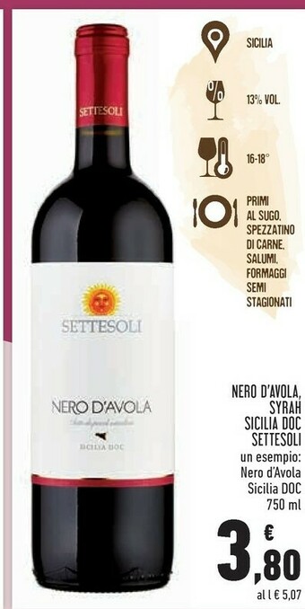 Conad Settesoli Nero d'Avola offerta