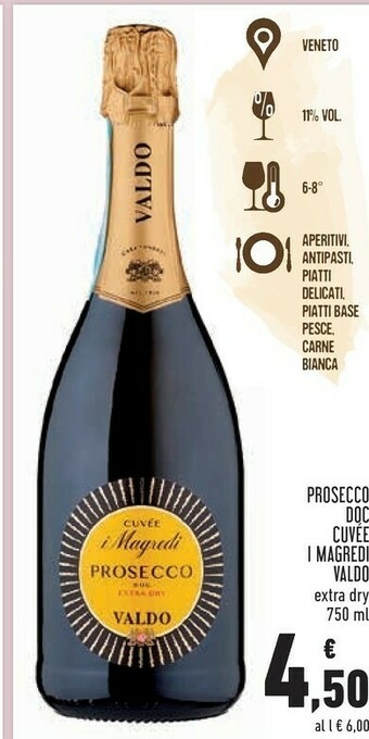 Conad Valdo Prosecco offerta
