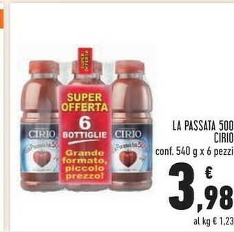 Conad Cirio Passata di pomodoro offerta