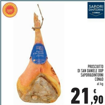 Conad Sapori Prosciutto San Daniele offerta