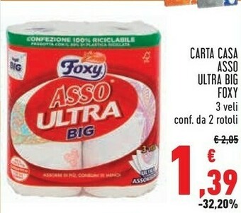 Conad Foxy Rotoli di carta offerta