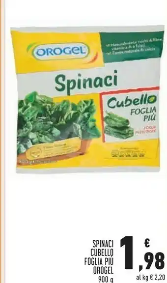 Conad Superstore Orogel Spinaci offerta