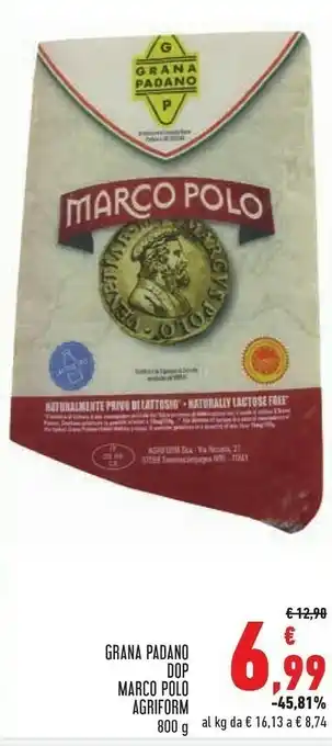 Conad Superstore Agriform Marco Polo Grana Padano DOP offerta
