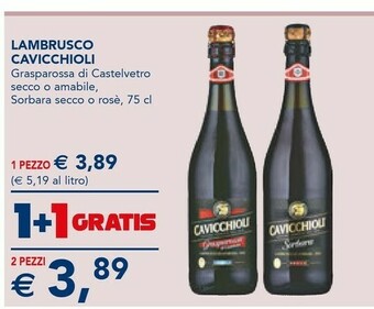 Esselunga Cavicchioli Lambrusco offerta