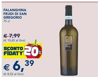 Esselunga Feudi di san gregorio Falanghina 75 Cl offerta