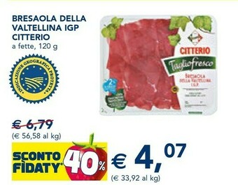 Esselunga Valtellina Bresaola offerta
