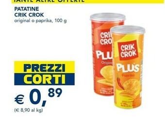 Esselunga Crik crok Snack offerta