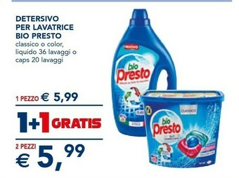 Esselunga Presto Detersivo lavatrice offerta